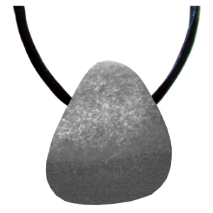 Silberobsidian Schmeichelstein gebohrt ca. 2-4cm