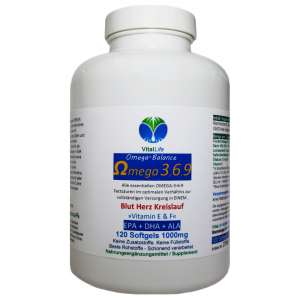 Omega 3-6-9 EPA + DHA + ALA - 120 Softgel Kapseln