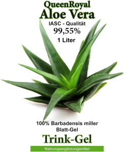 QueenRoyal Aloe Vera Trink Gel 99.55 % pur (2 Liter Sparpack)