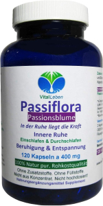 PASSIONSBLUME Passiflora Passion Flower 120 Kapseln - zur HERZENSRUHE finden - In der Ruhe liegt die Kraft [Einschlafen & Durchschlafen] + [Beruhigung & Entspannung] NATUR pur - OHNE ZUSATZSTOFFE!