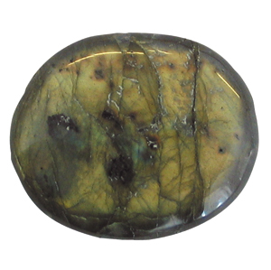 Labradorit Schlaf-Stein mit Täschchen und Beschreibung ca. 3-5cm