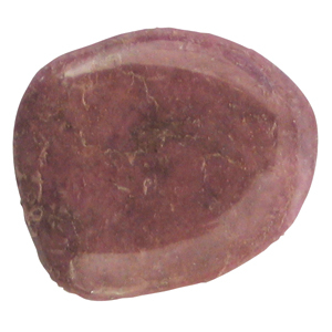 Rhodonit Schlaf-Stein mit Täschchen und Beschreibung ca. 3-5cm
