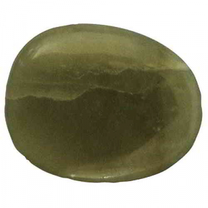 Dunkle Kanada Jade Schlaf-Stein mit Täschchen und Beschreibung ca. 3-5cm