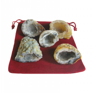 Feengarten 11 teiliges Geschenk-Set mit 5 Geoden a 3-3,5 cm