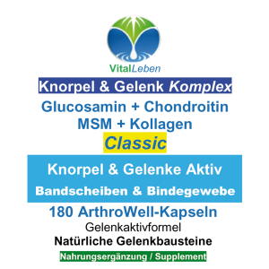 Knorpel & Gelenke Komplex Classic 180 ArthroWell Gelenk-Kapseln
