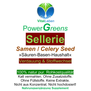 Sellerie Samen Celery Seed nach Hildegard von Bingen 360 Pulver Kapseln